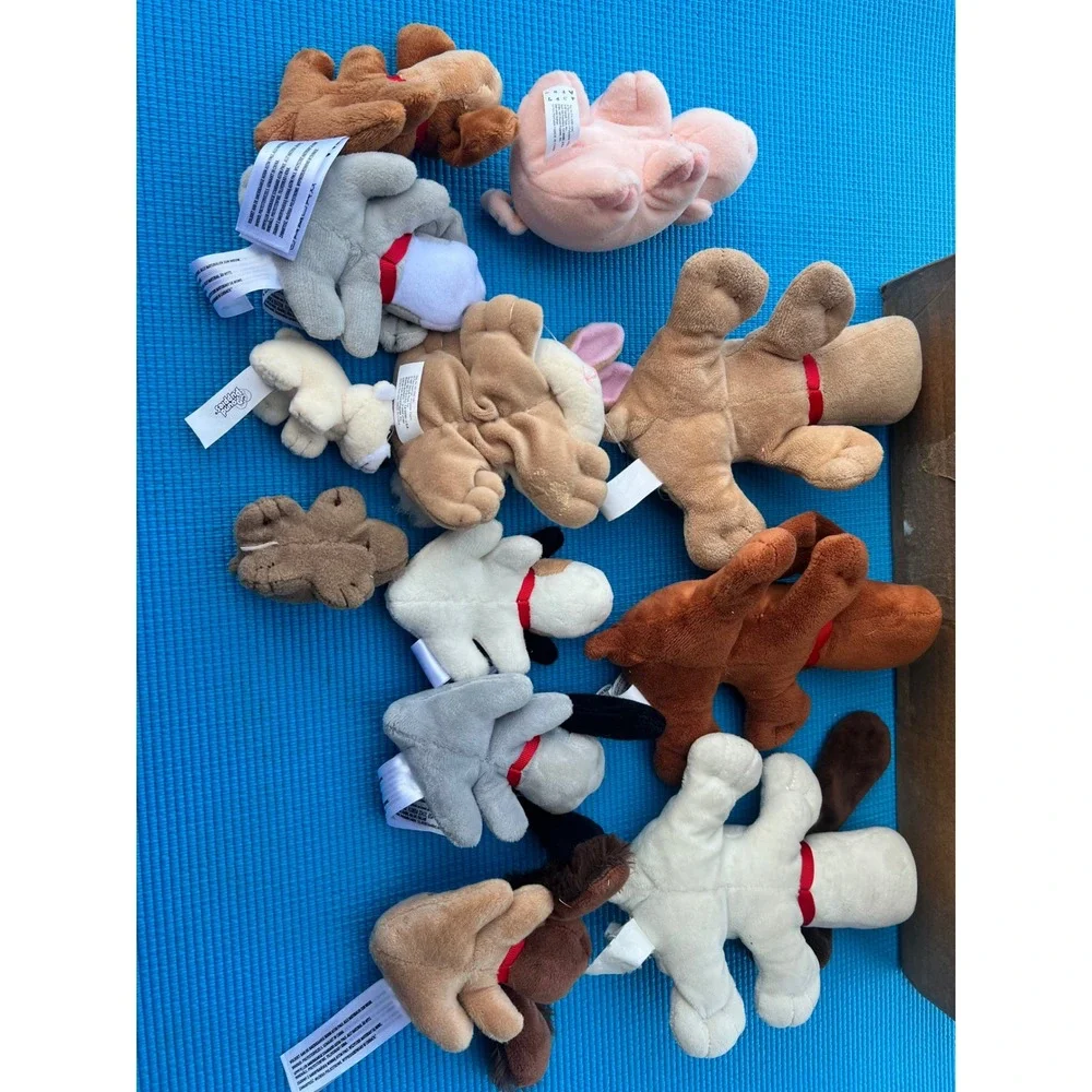 Pound Puppies Plush Lot Mixed Stuffed Animals Dogs Pig Bunny rhino Vintage Style